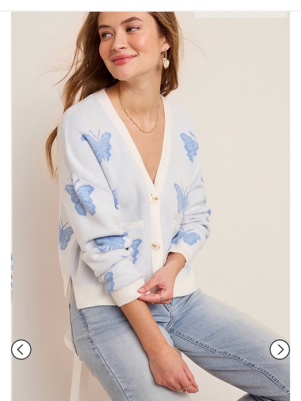 Isabel Butterfly Intersia Cardigan